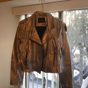 Blank NYC silver motorcycle jacket